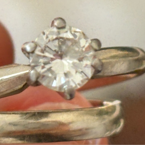 Black Diamond Silver Ring with Clear Gem